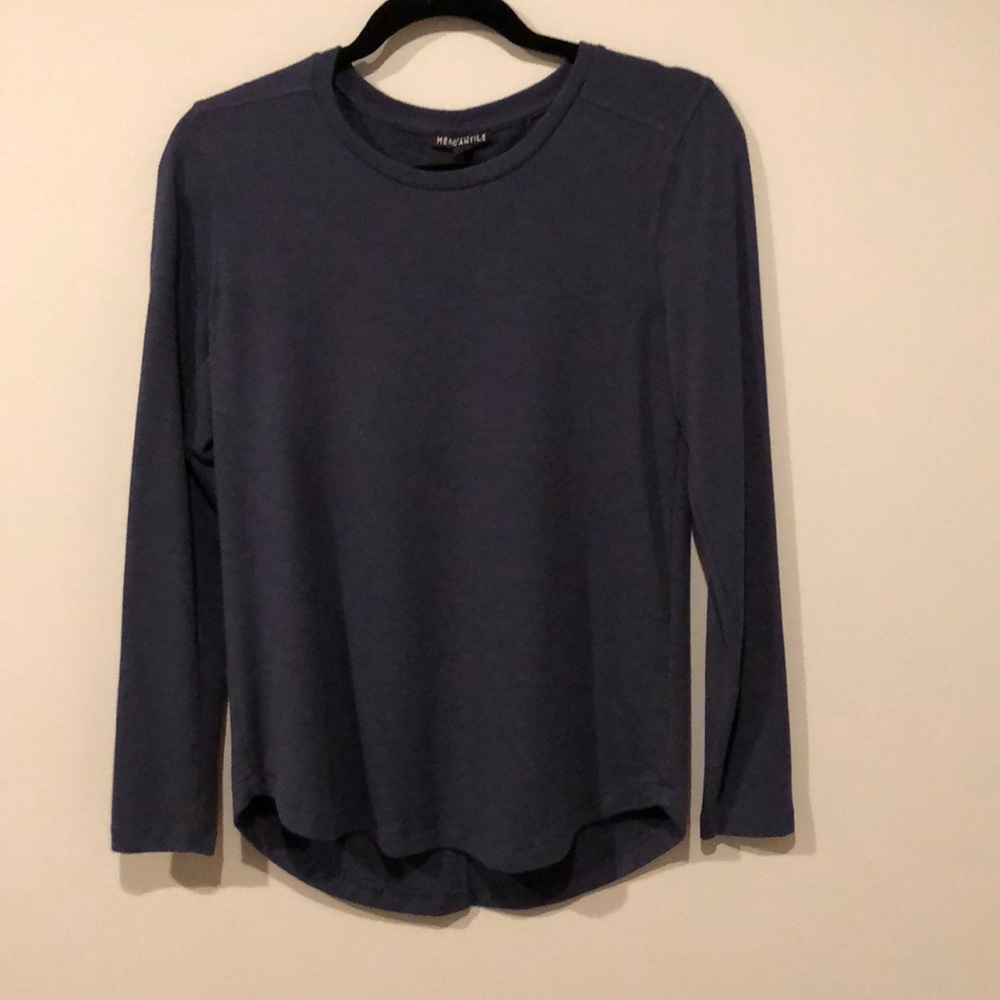 J Crew Blue long sleeve tee